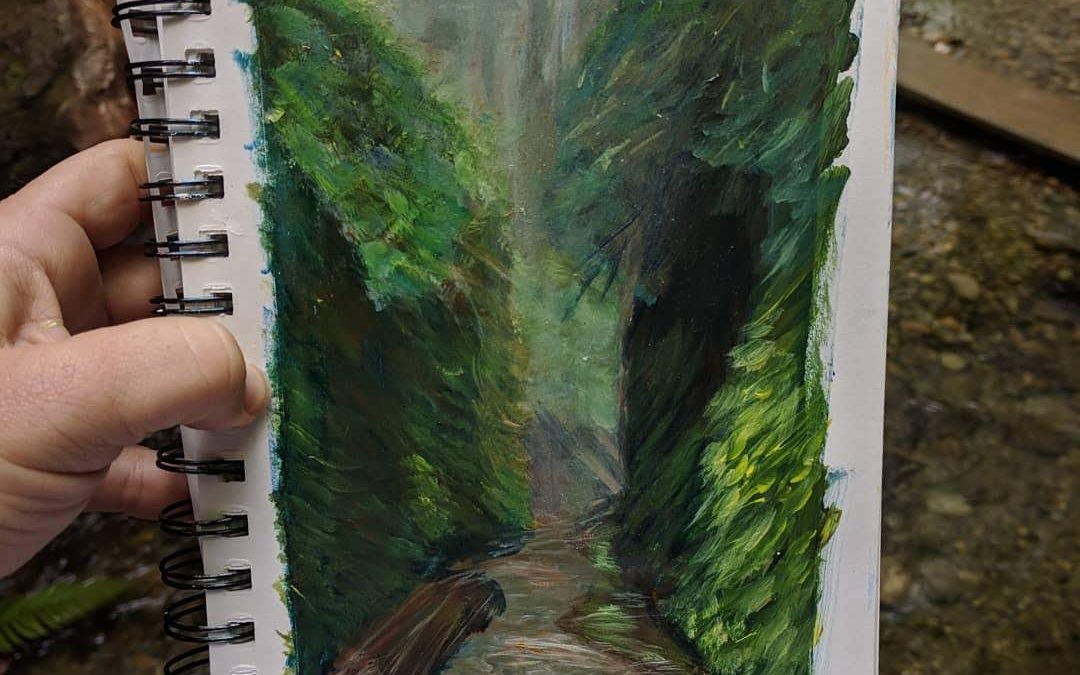 Fern Canyon Paint Study